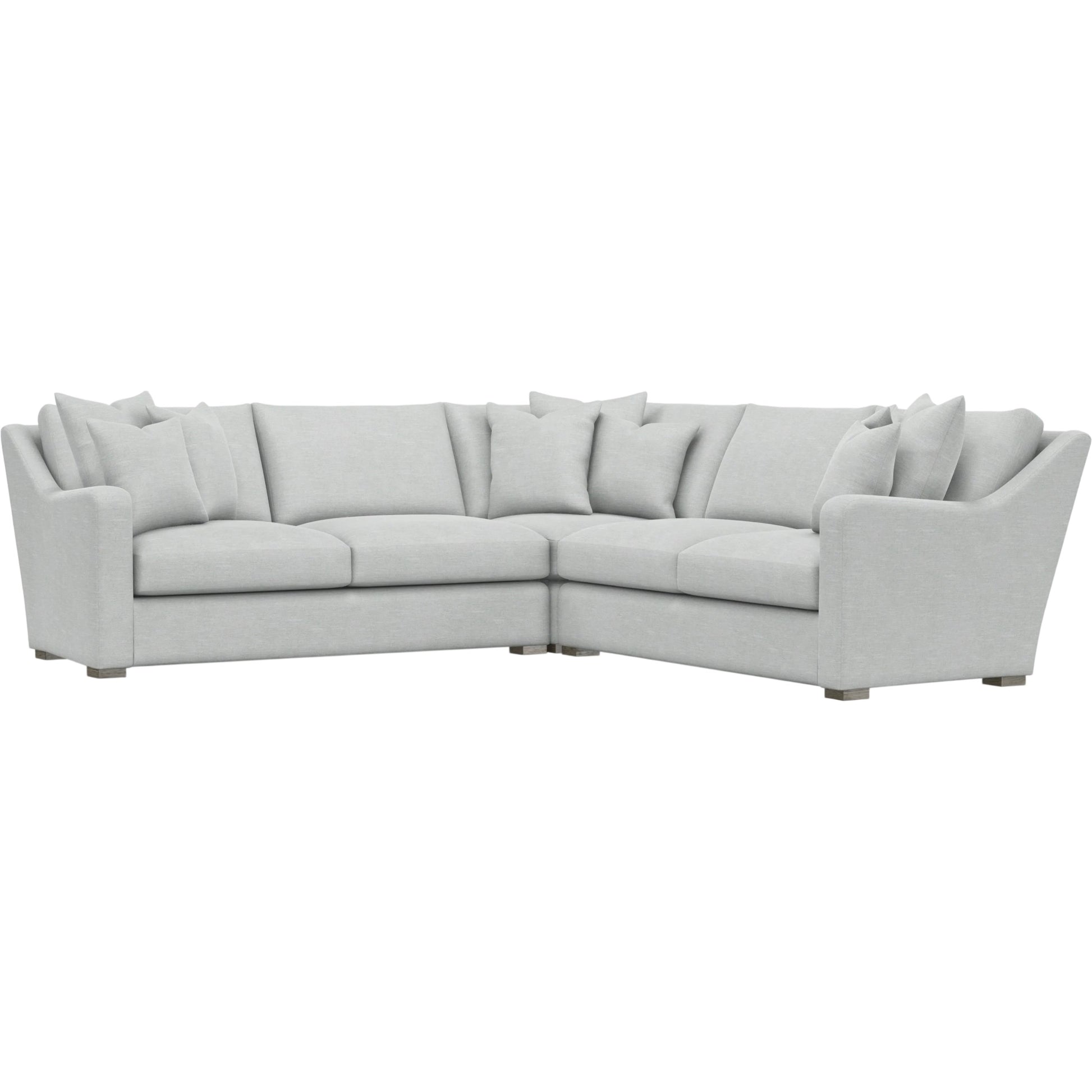 Ventura 3-Piece Fabric Sectional by Bernhardt in wdf, 789 portobello. Made from unique in a unique style.