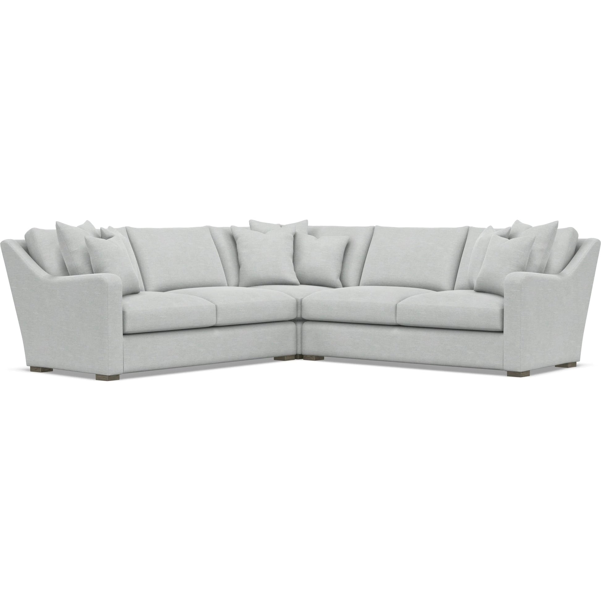 Ventura 3-Piece Fabric Sectional by Bernhardt in wdf, 789 portobello. Made from unique in a unique style.