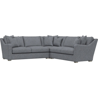 Ventura 3-Piece Fabric Sectional by Bernhardt in wdf, 789 portobello. Made from unique in a unique style.