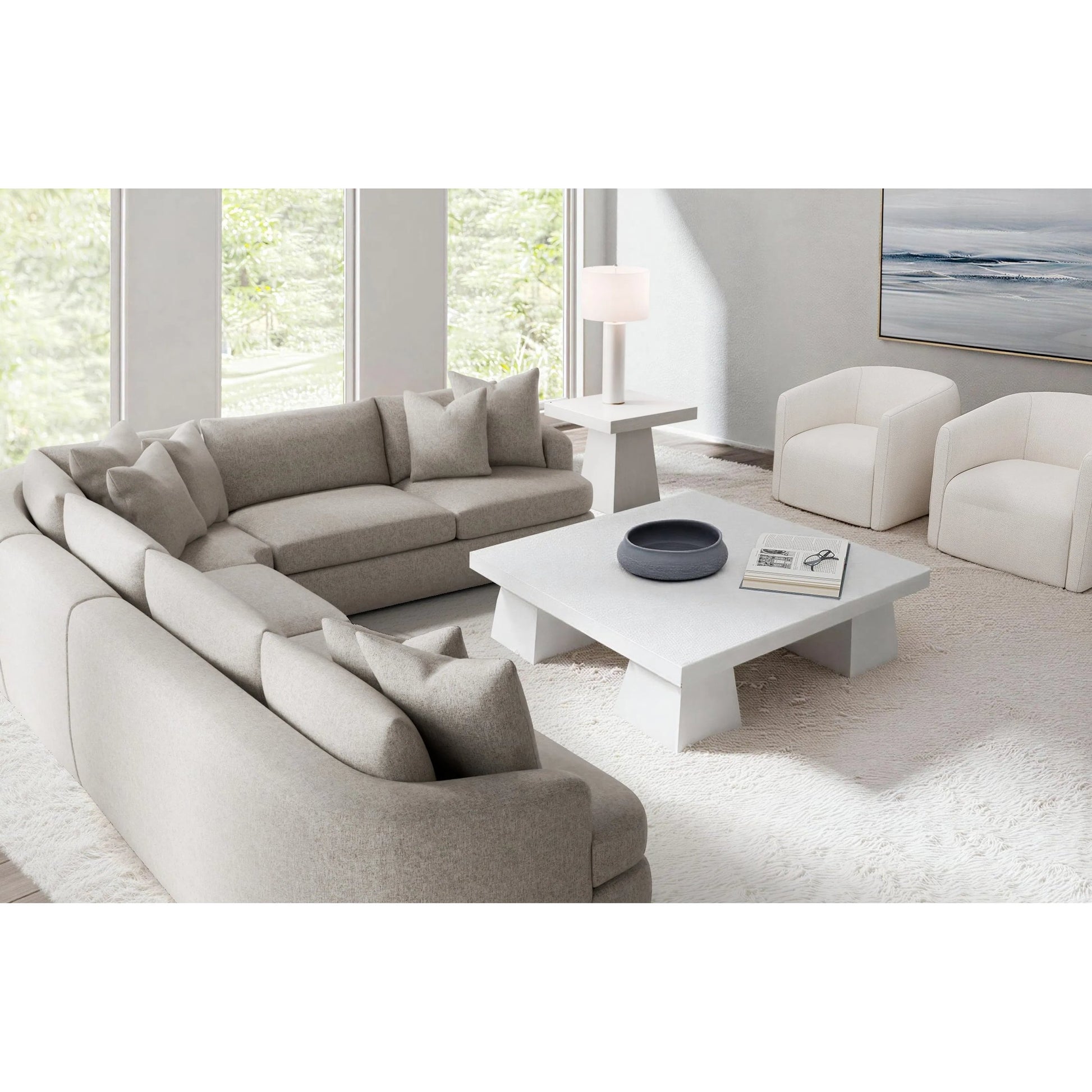 Jules 4-Piece Fabric Sectional by Bernhardt. Made from unique in a unique style.