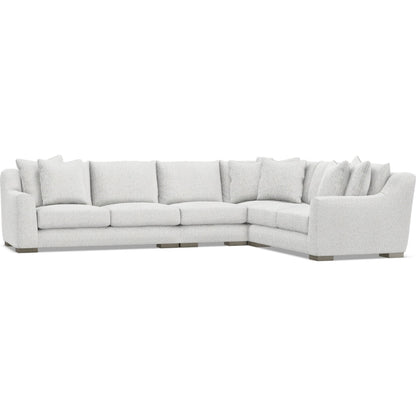 Gabi 4-Piece Fabric Sectional by Bernhardt in wdf, 789 portobello. Made from unique in a unique style.
