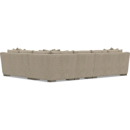 Gabi 4-Piece Fabric Sectional by Bernhardt in wdf, 789 portobello. Made from unique in a unique style.