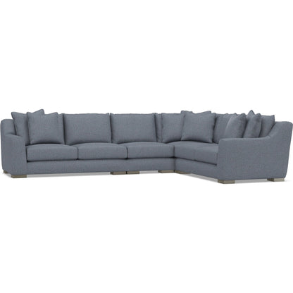 Gabi 4-Piece Fabric Sectional by Bernhardt in wdf, 789 portobello. Made from unique in a unique style.