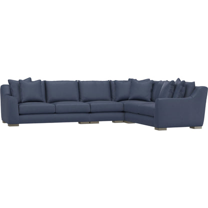 Gabi 4-Piece Fabric Sectional by Bernhardt in wdf, 789 portobello. Made from unique in a unique style.