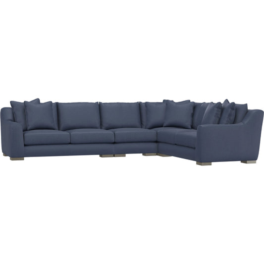 Gabi 4-Piece Fabric Sectional by Bernhardt in wdf, 789 portobello. Made from unique in a unique style.