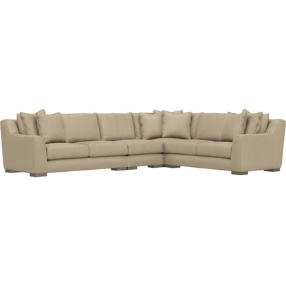 Gabi 4-Piece Fabric Sectional by Bernhardt in wdf, 789 portobello. Made from unique in a unique style.