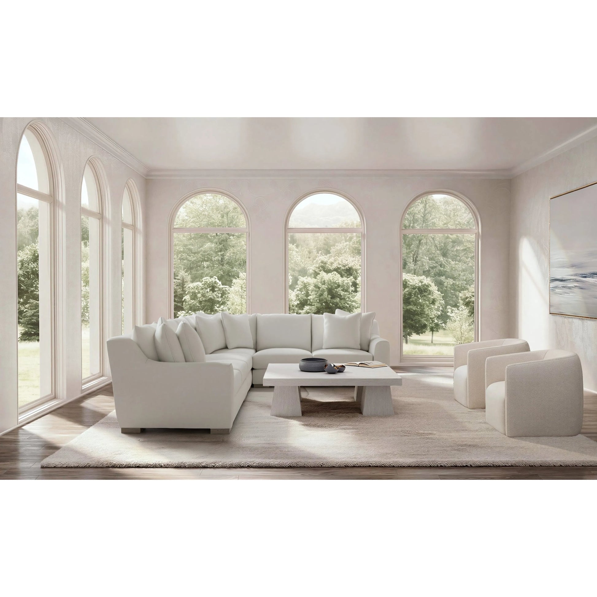 Gabi 4-Piece Fabric Sectional by Bernhardt in wdf, 789 portobello. Made from unique in a unique style.