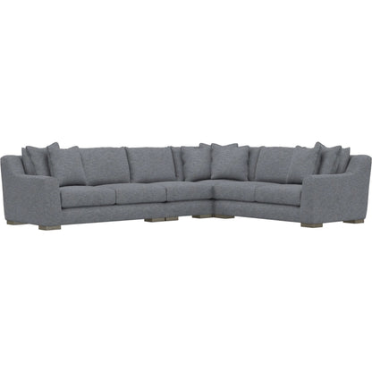 Gabi 4-Piece Fabric Sectional by Bernhardt in wdf, 789 portobello. Made from unique in a unique style.