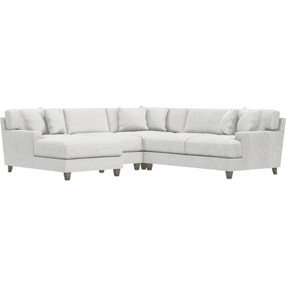 Mila 4-Piece Fabric Sectional by Bernhardt in wdf, 789 portobello. Made from unique in a unique style.