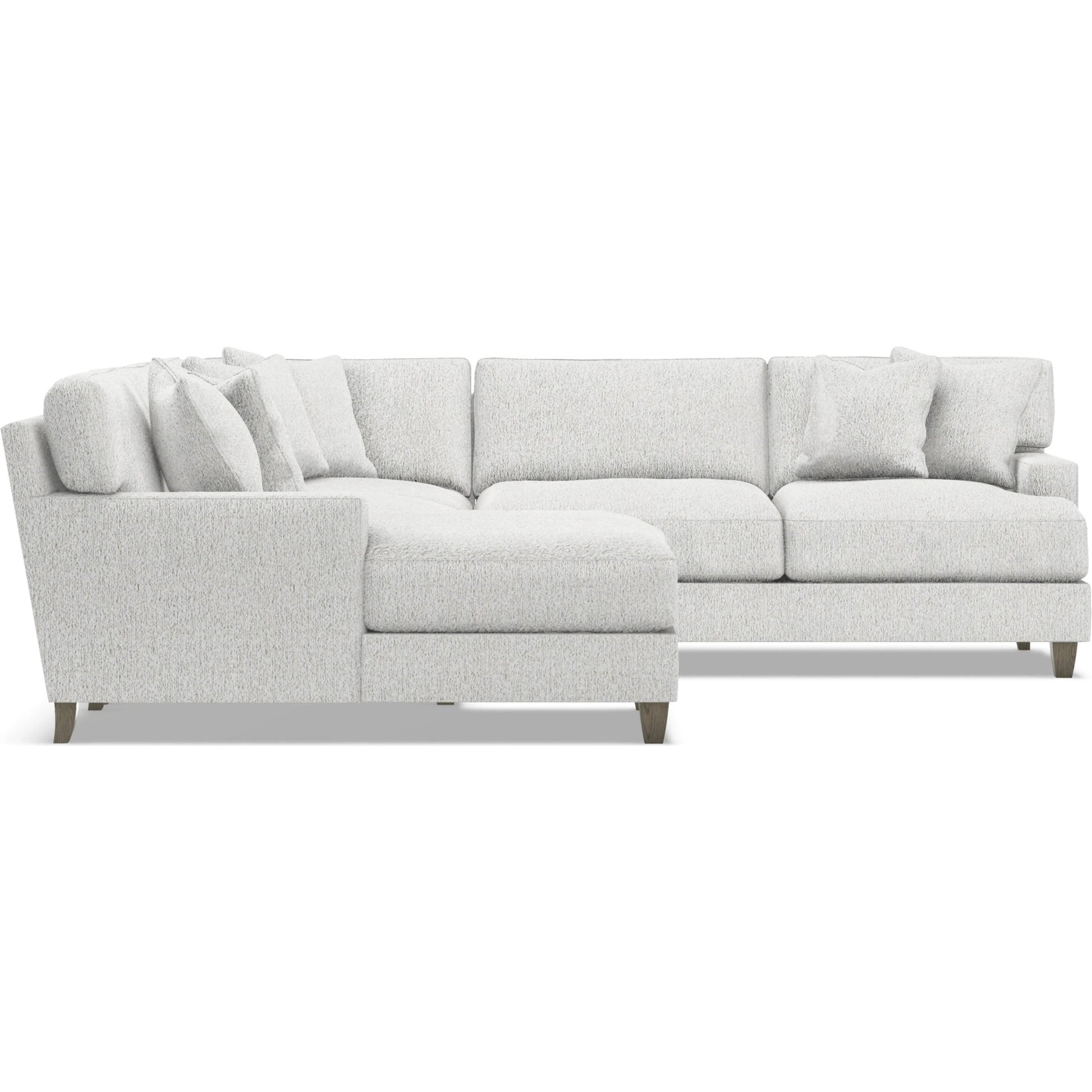 Mila 4-Piece Fabric Sectional by Bernhardt in wdf, 789 portobello. Made from unique in a unique style.