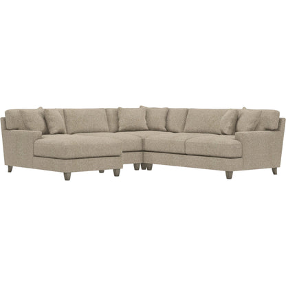 Mila 4-Piece Fabric Sectional by Bernhardt in wdf, 789 portobello. Made from unique in a unique style.