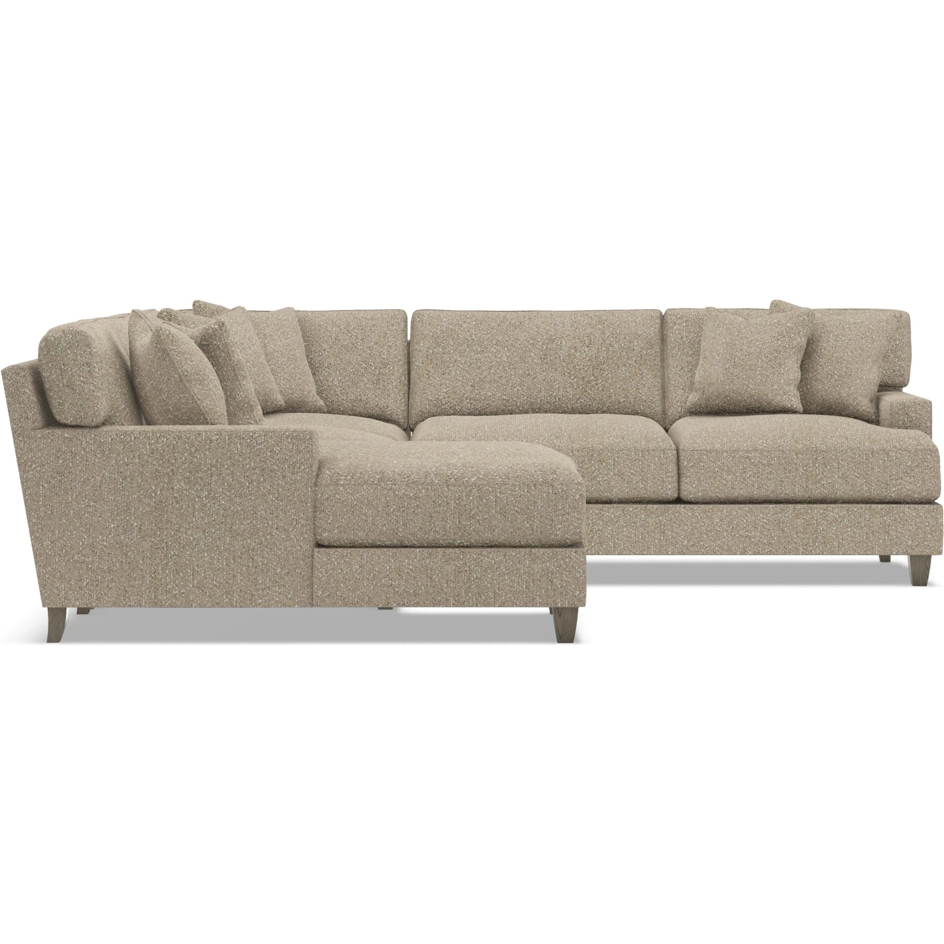 Mila 4-Piece Fabric Sectional by Bernhardt in wdf, 789 portobello. Made from unique in a unique style.