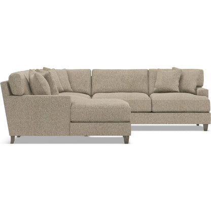 Mila 4-Piece Fabric Sectional by Bernhardt in wdf, 789 portobello. Made from unique in a unique style.