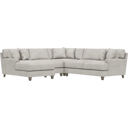 Mila 4-Piece Fabric Sectional by Bernhardt in wdf, 789 portobello. Made from unique in a unique style.