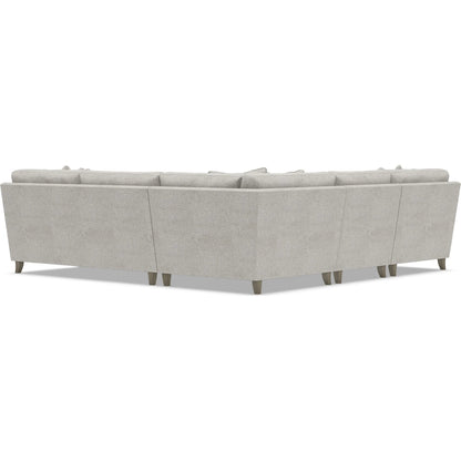 Mila 4-Piece Fabric Sectional by Bernhardt in wdf, 789 portobello. Made from unique in a unique style.