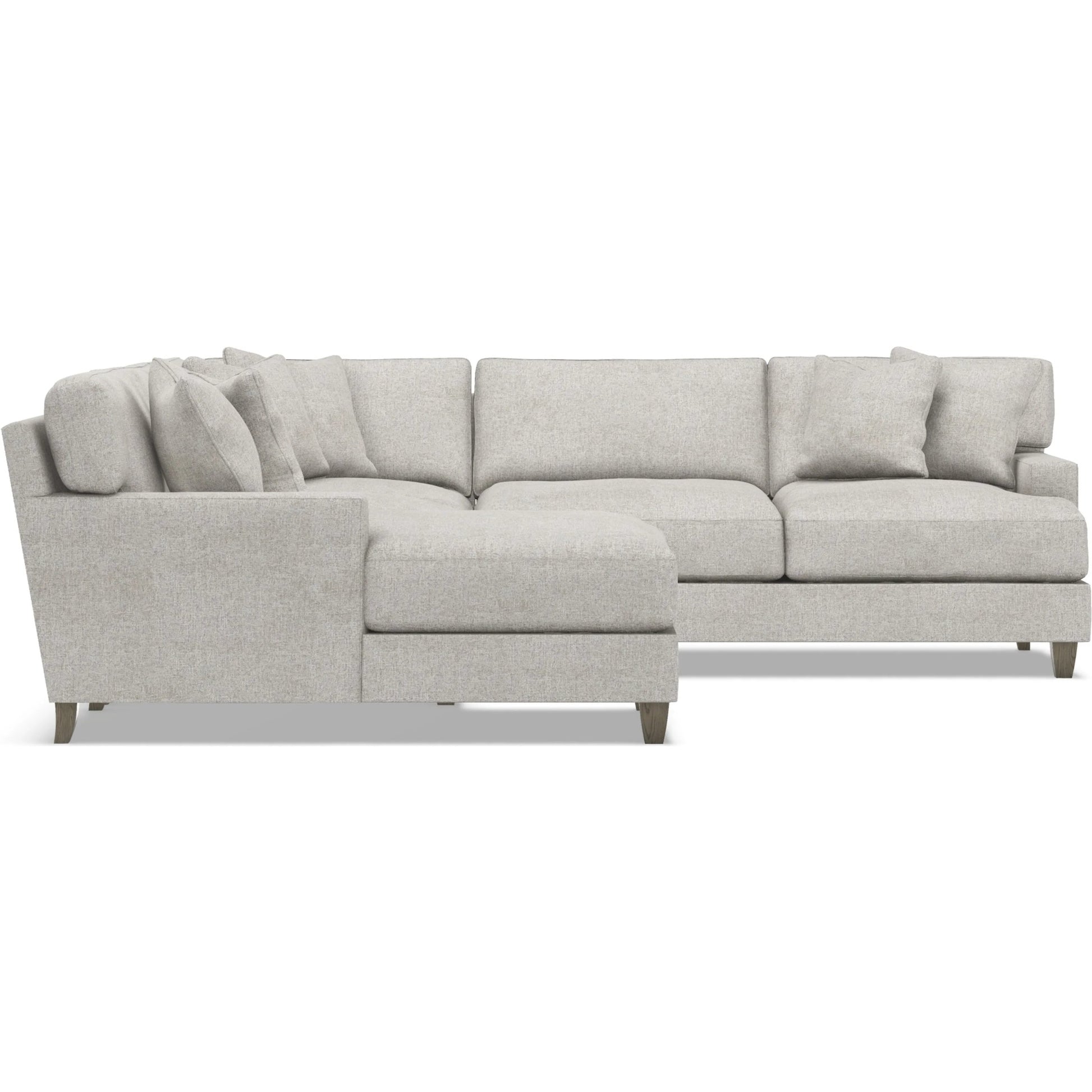 Mila 4-Piece Fabric Sectional by Bernhardt in wdf, 789 portobello. Made from unique in a unique style.