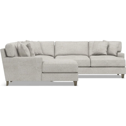 Mila 4-Piece Fabric Sectional by Bernhardt in wdf, 789 portobello. Made from unique in a unique style.