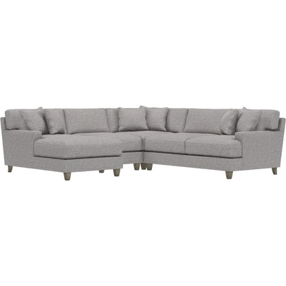 Mila 4-Piece Fabric Sectional by Bernhardt in wdf, 789 portobello. Made from unique in a unique style.