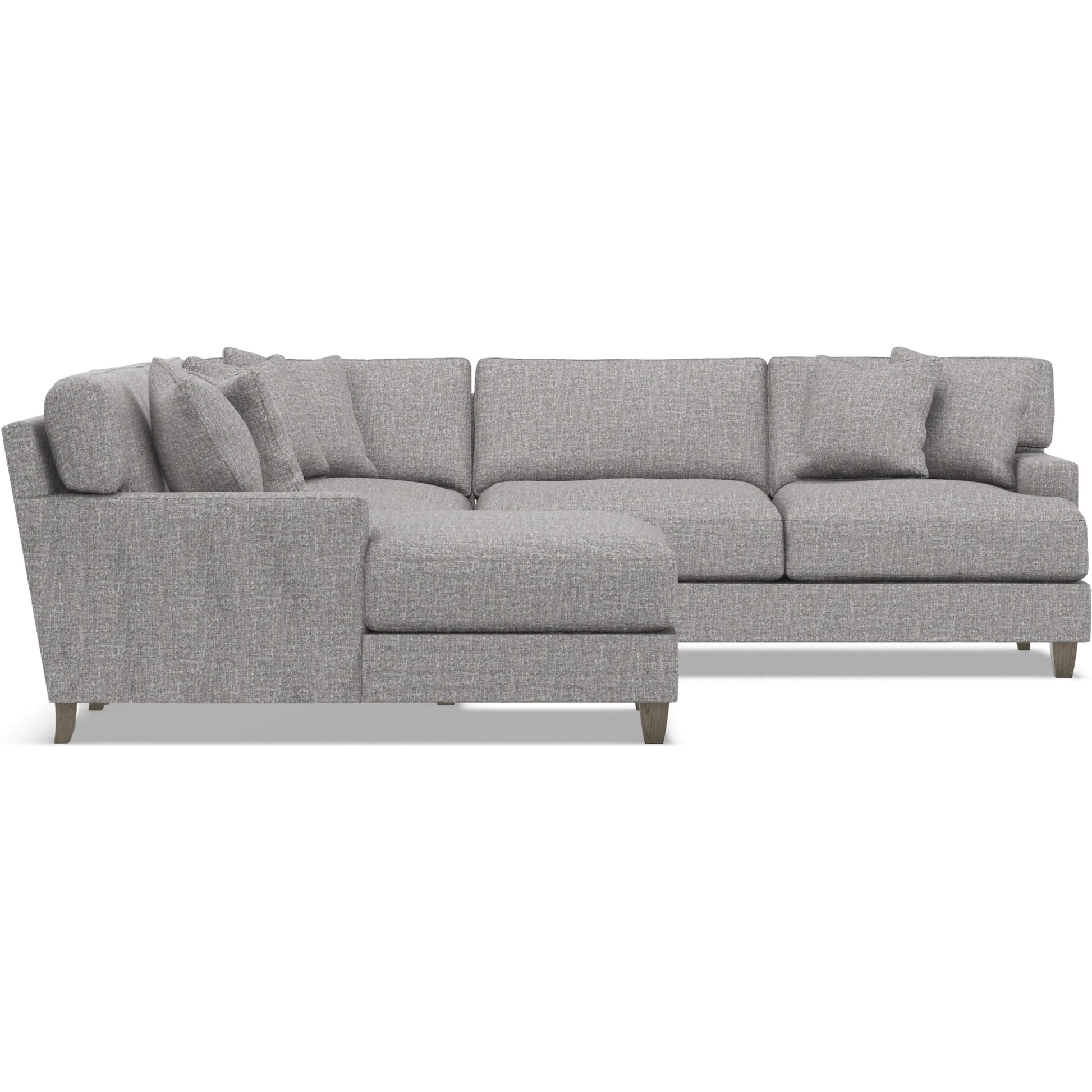 Mila 4-Piece Fabric Sectional by Bernhardt in wdf, 789 portobello. Made from unique in a unique style.