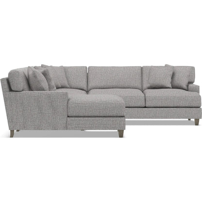 Mila 4-Piece Fabric Sectional by Bernhardt in wdf, 789 portobello. Made from unique in a unique style.