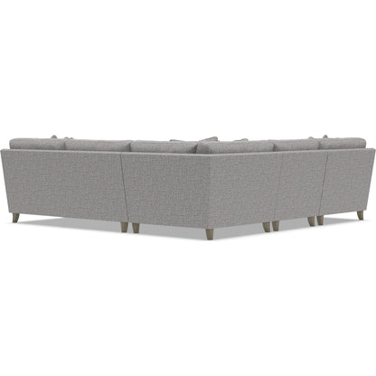 Mila 4-Piece Fabric Sectional by Bernhardt in wdf, 789 portobello. Made from unique in a unique style.