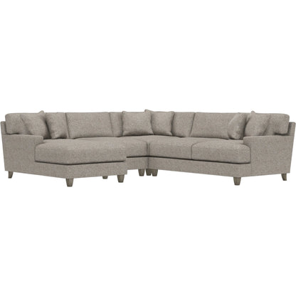 Mila 4-Piece Fabric Sectional by Bernhardt in wdf, 789 portobello. Made from unique in a unique style.