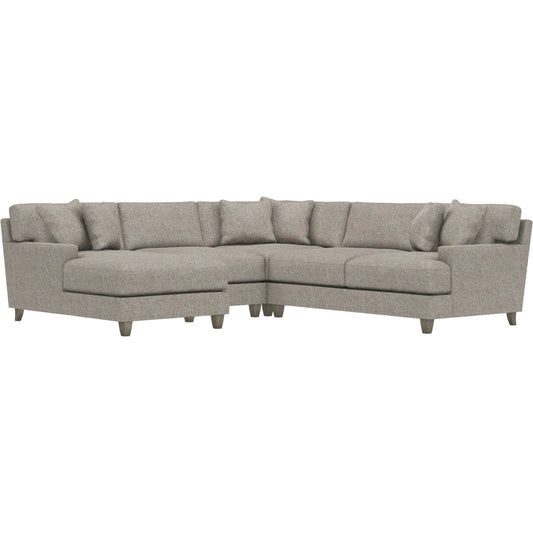 Mila 4-Piece Fabric Sectional by Bernhardt in wdf, 789 portobello. Made from unique in a unique style.