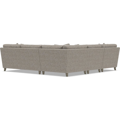Mila 4-Piece Fabric Sectional by Bernhardt in wdf, 789 portobello. Made from unique in a unique style.