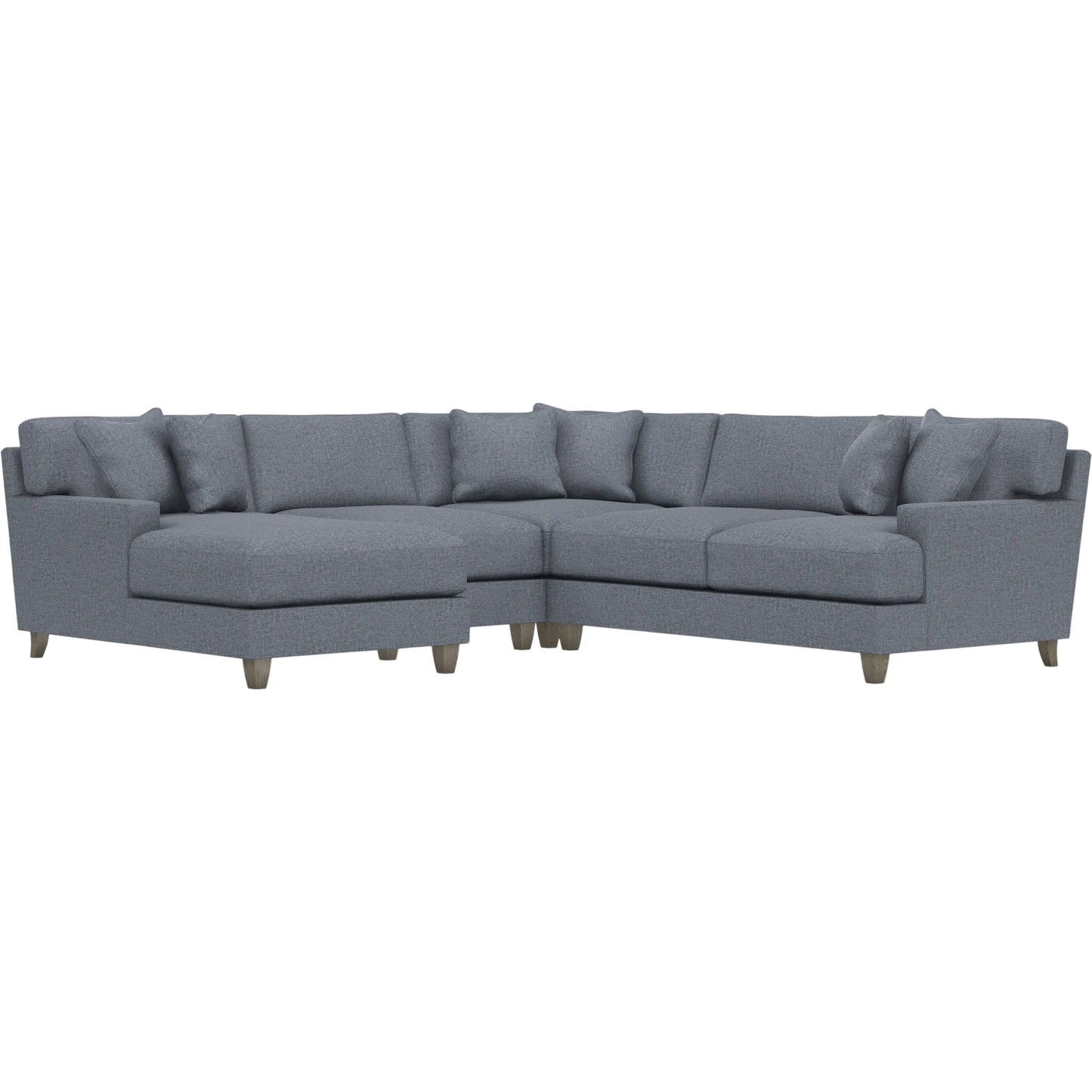 025 SI-2634755 | Primary Silo | Mila 4-Piece Fabric Sectional by Bernhardt in wdf, 789 portobello. Made from unique in a unique style.