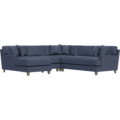 Mila 4-Piece Fabric Sectional by Bernhardt in wdf, 789 portobello. Made from unique in a unique style.