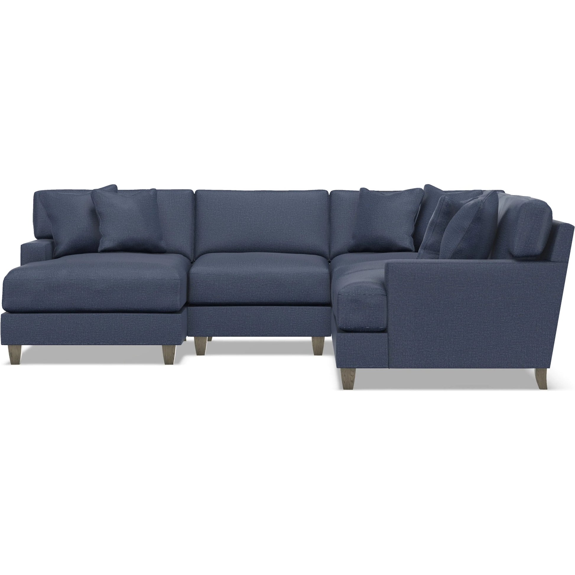 Mila 4-Piece Fabric Sectional by Bernhardt in wdf, 789 portobello. Made from unique in a unique style.