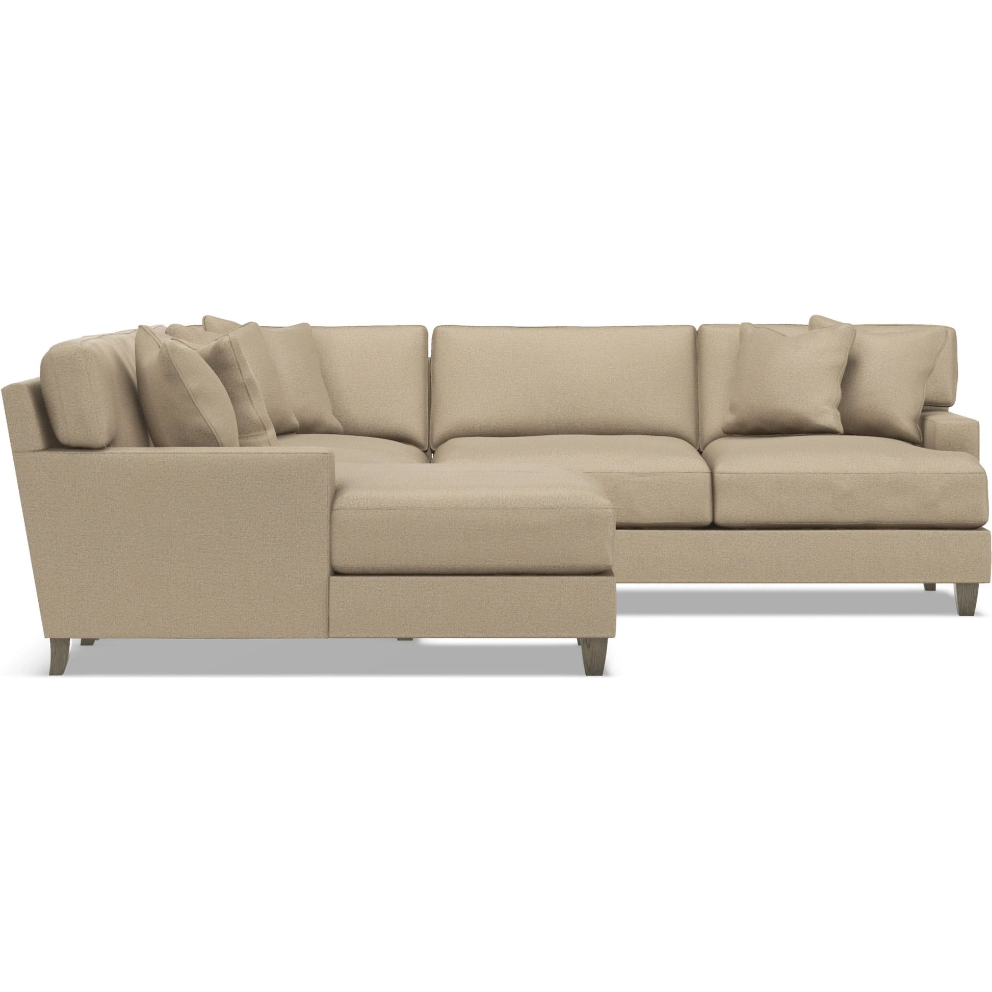 Mila 4-Piece Fabric Sectional by Bernhardt in wdf, 789 portobello. Made from unique in a unique style.