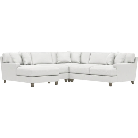 Mila 4-Piece Fabric Sectional by Bernhardt in wdf, 789 portobello. Made from unique in a unique style.