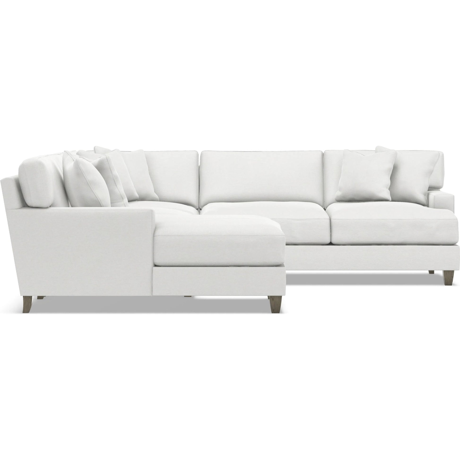 Mila 4-Piece Fabric Sectional by Bernhardt in wdf, 789 portobello. Made from unique in a unique style.