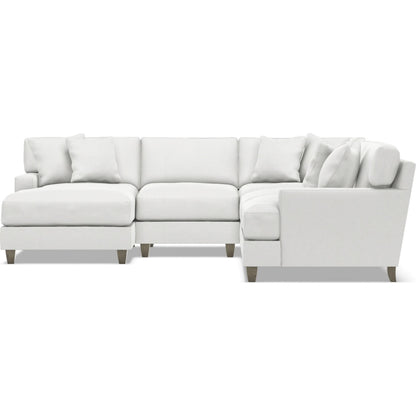 Mila 4-Piece Fabric Sectional by Bernhardt in wdf, 789 portobello. Made from unique in a unique style.