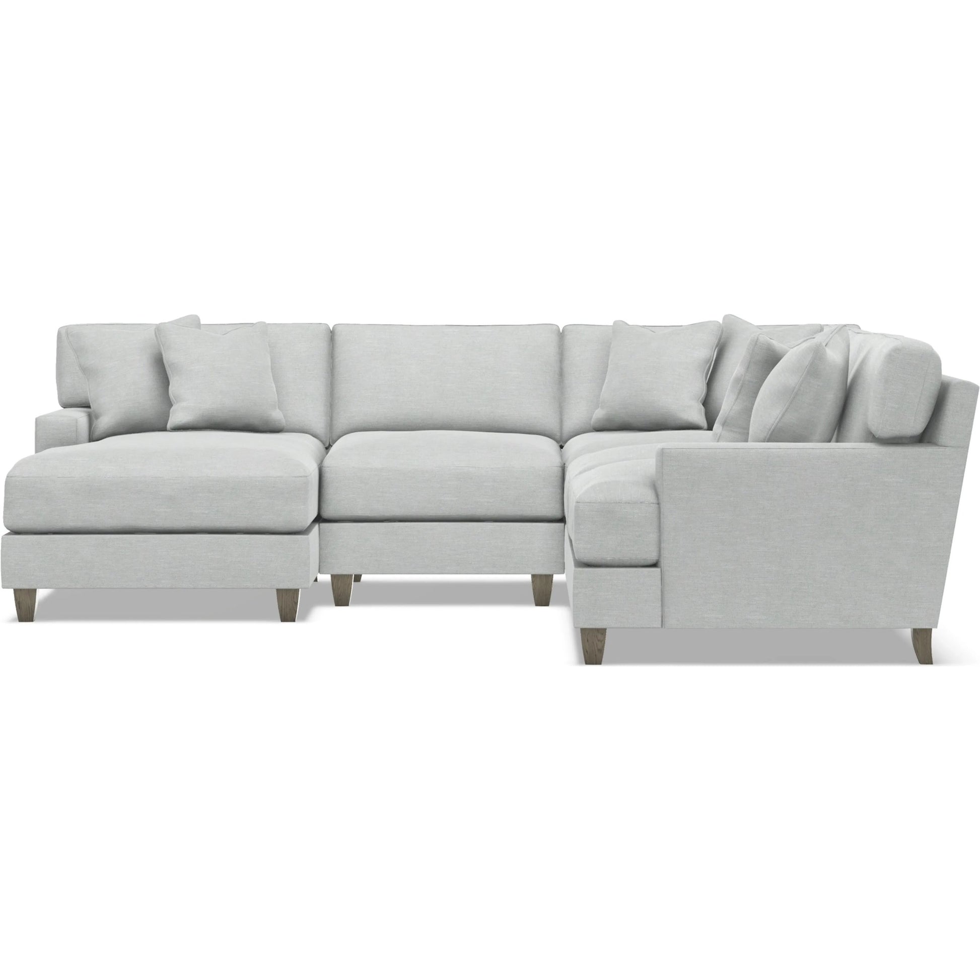 Mila 4-Piece Fabric Sectional by Bernhardt in wdf, 789 portobello. Made from unique in a unique style.