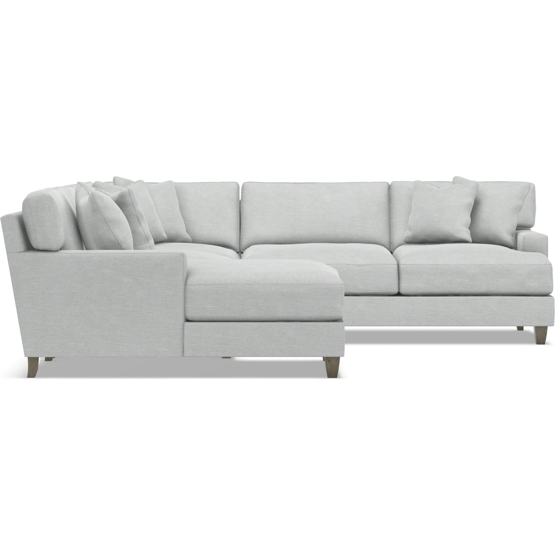 Mila 4-Piece Fabric Sectional by Bernhardt in wdf, 789 portobello. Made from unique in a unique style.
