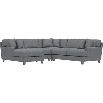 Mila 4-Piece Fabric Sectional by Bernhardt in wdf, 789 portobello. Made from unique in a unique style.
