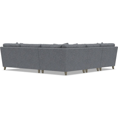 Mila 4-Piece Fabric Sectional by Bernhardt in wdf, 789 portobello. Made from unique in a unique style.