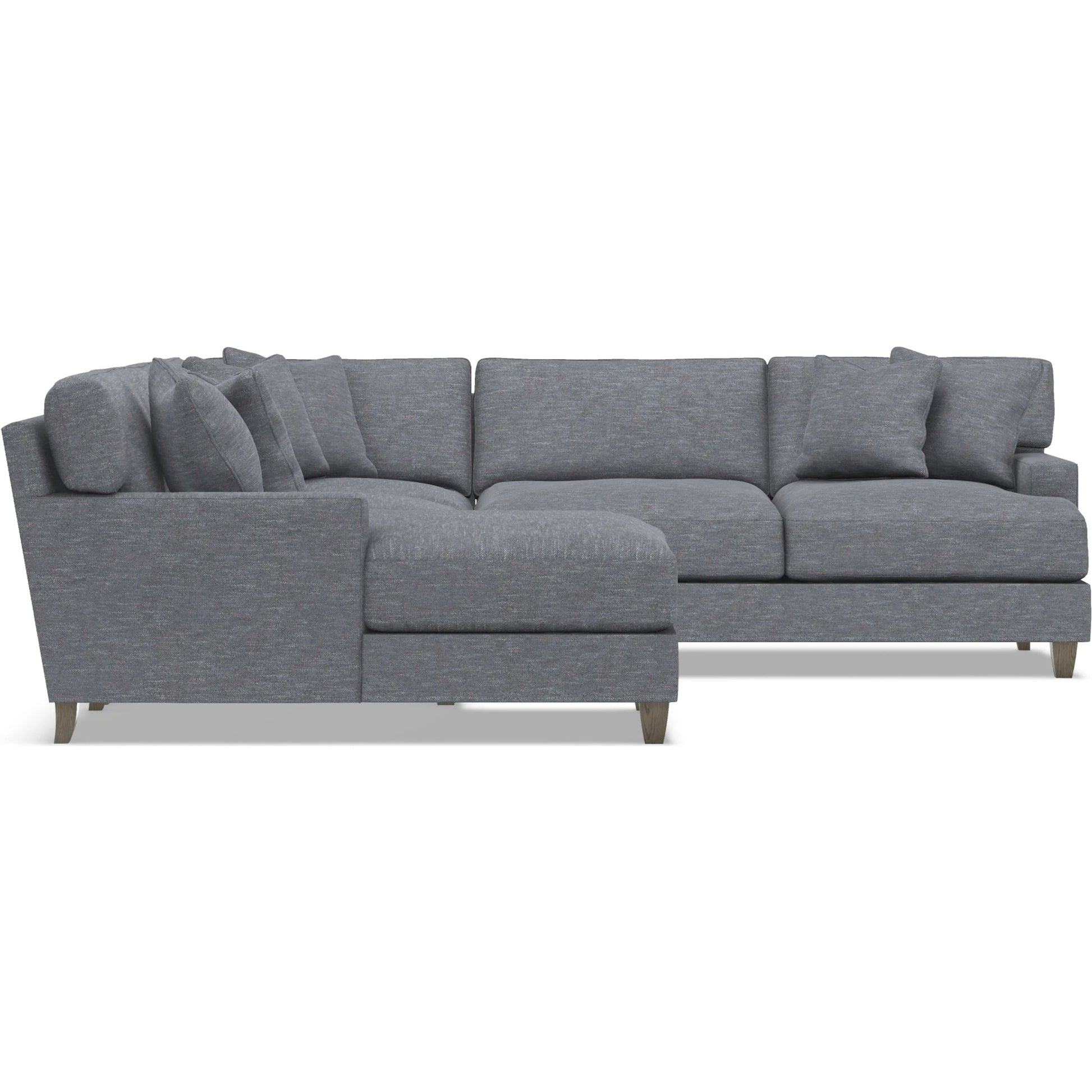 Mila 4-Piece Fabric Sectional by Bernhardt in wdf, 789 portobello. Made from unique in a unique style.