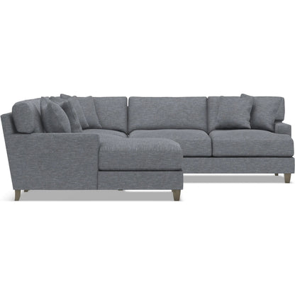 Mila 4-Piece Fabric Sectional by Bernhardt in wdf, 789 portobello. Made from unique in a unique style.