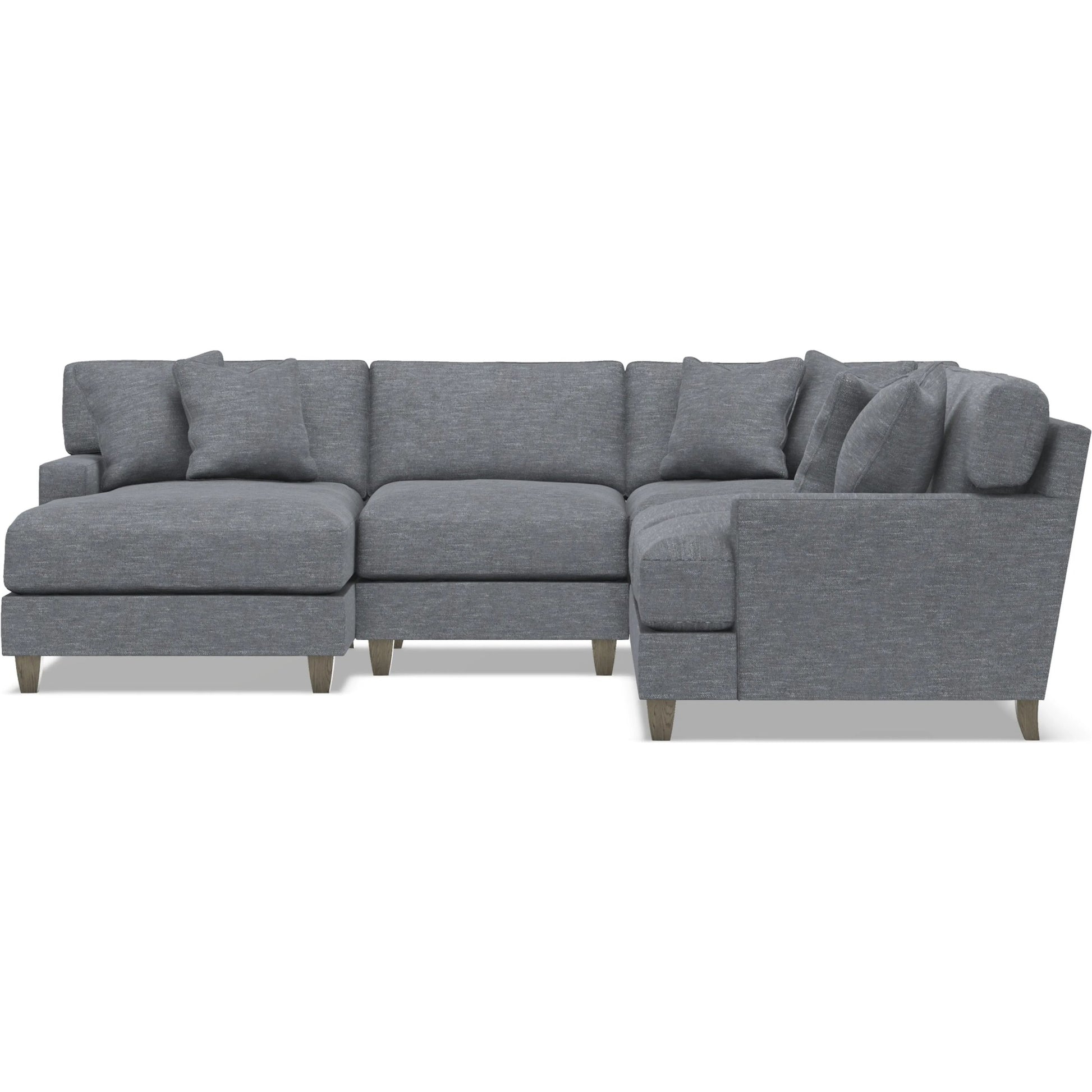 Mila 4-Piece Fabric Sectional by Bernhardt in wdf, 789 portobello. Made from unique in a unique style.