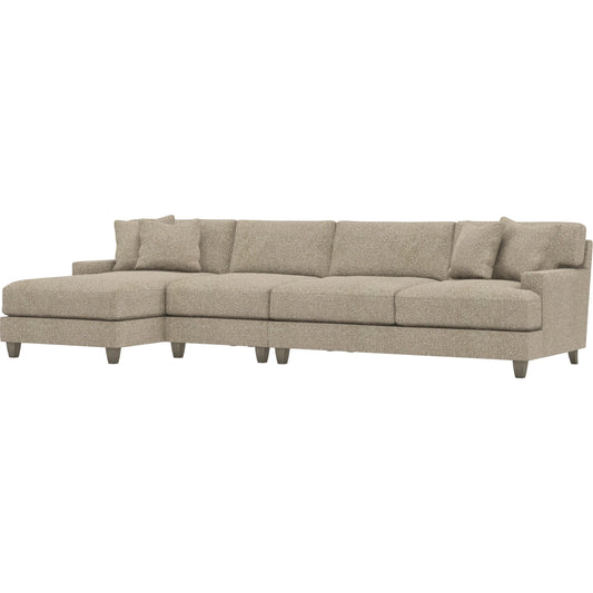 Mila 3-PIECE Fabric Sectional by Bernhardt in wdf, 789 portobello. Made from unique in a unique style.