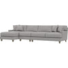 Storm Grey Chenille / Left Hand Facing