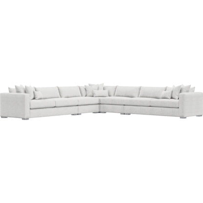 Helena 5-Piece Fabric Sectional by Bernhardt in stainless steel. Made from unique in a unique style.