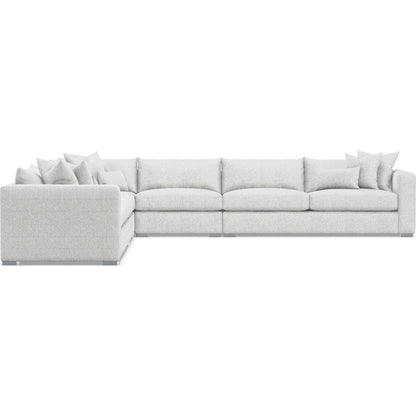 Helena 5-Piece Fabric Sectional by Bernhardt in stainless steel. Made from unique in a unique style.