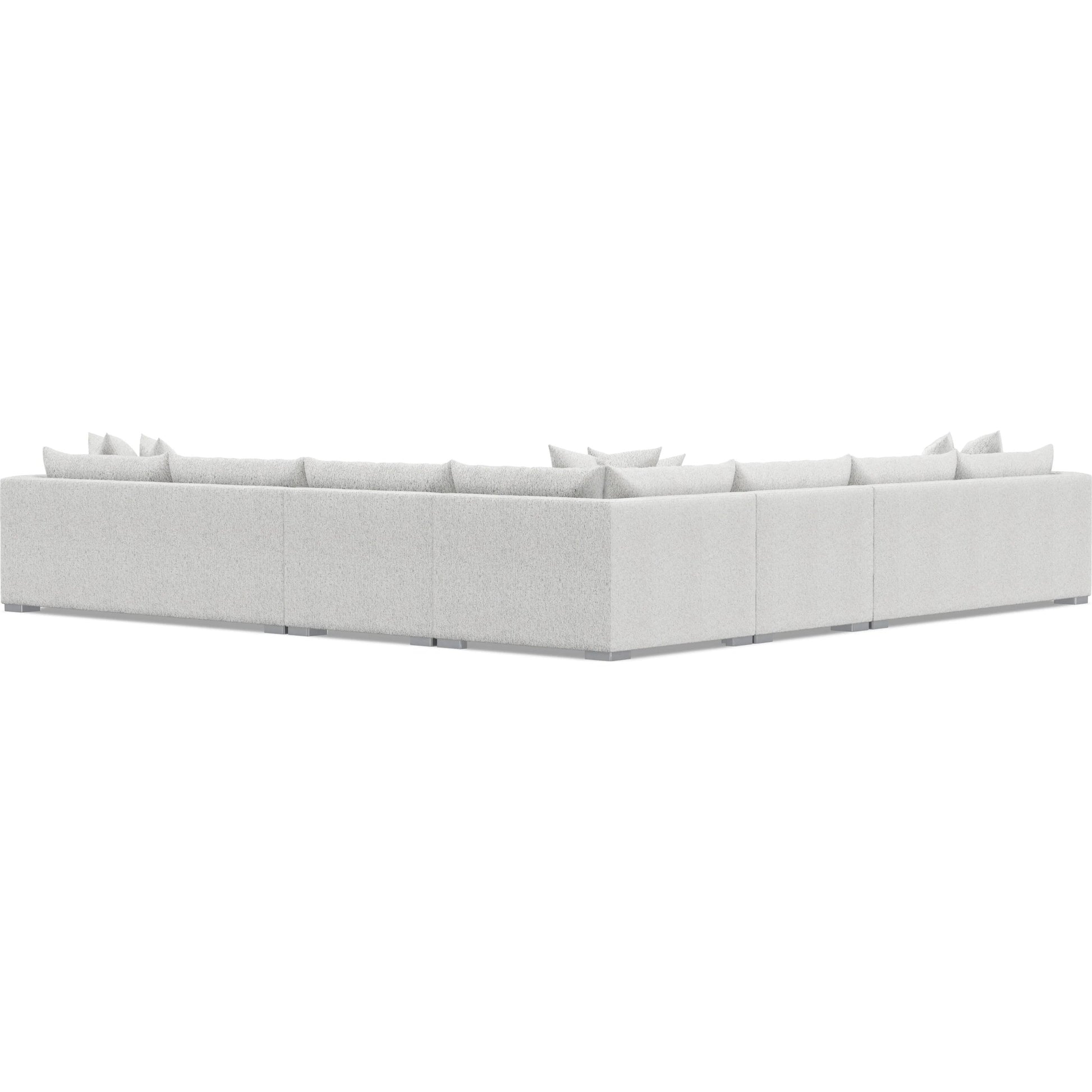 Helena 5-Piece Fabric Sectional by Bernhardt in stainless steel. Made from unique in a unique style.