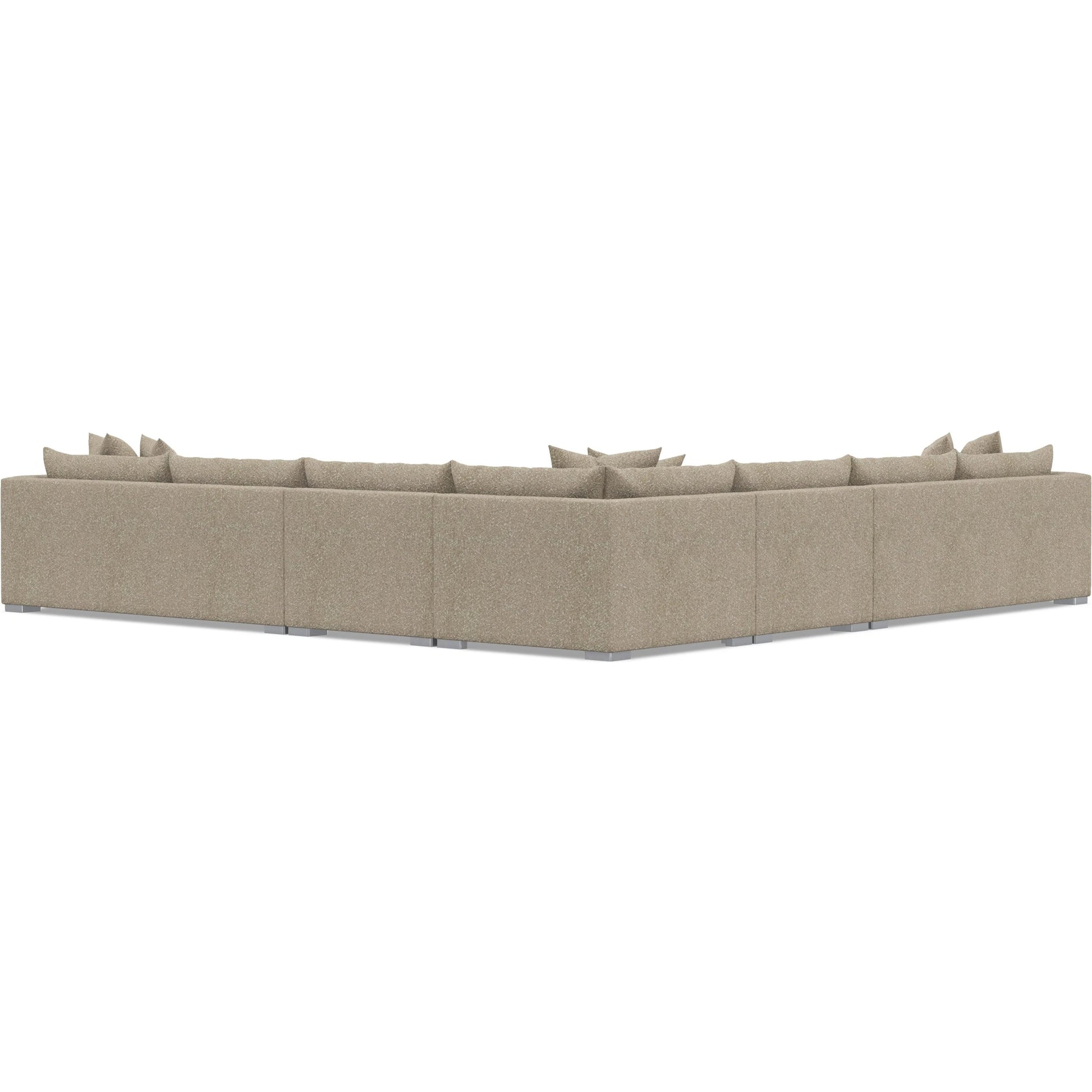 Helena 5-Piece Fabric Sectional by Bernhardt in stainless steel. Made from unique in a unique style.