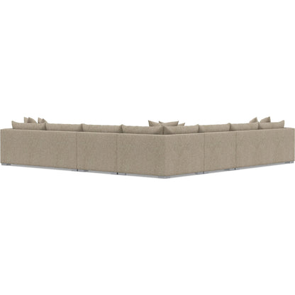 Helena 5-Piece Fabric Sectional by Bernhardt in stainless steel. Made from unique in a unique style.