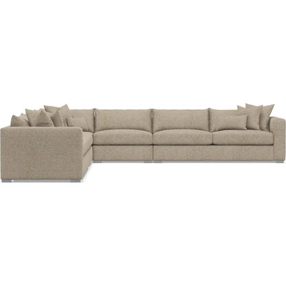 Helena 5-Piece Fabric Sectional by Bernhardt in stainless steel. Made from unique in a unique style.